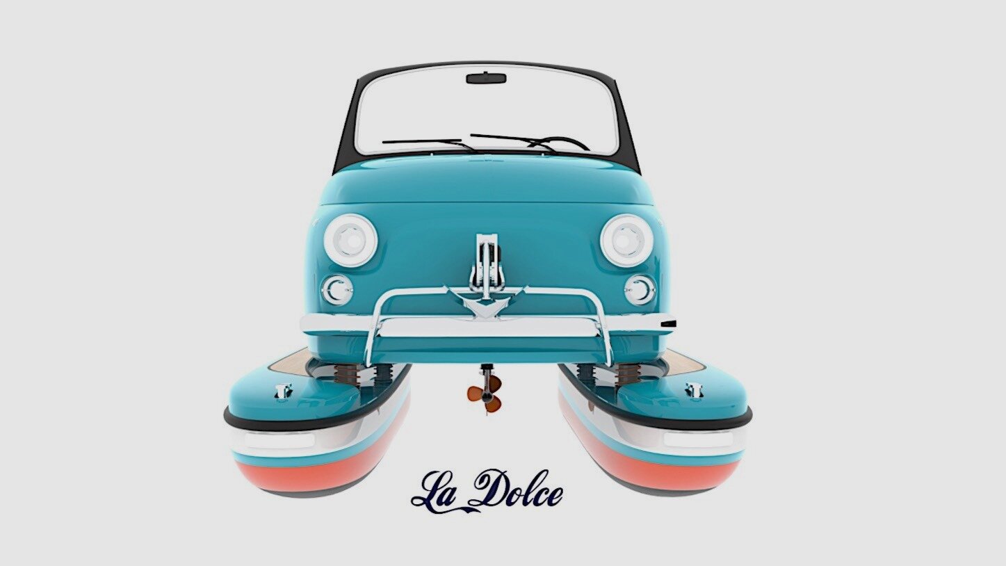 Fiat 500, но не совсем: каким получился катамаран от итальянской студии Lazzarini Design