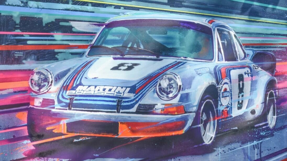 Гоночный Porsche 911 Carrera RSR 1973 года продают за 11 тысяч долларов. Но он нарисованный