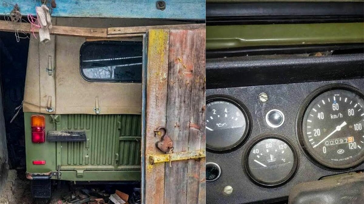 Блогер отыскал внедорожник ЛуАЗ «Волынь», 32 года простоявший в сарае
