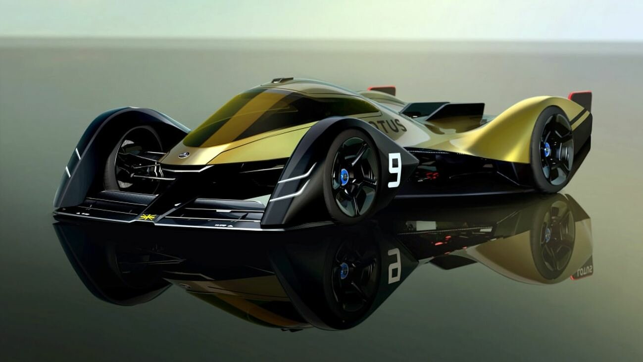 Марка Lotus создала болид для гонок на выносливость 2030 года. У него подвижные кузовные панели