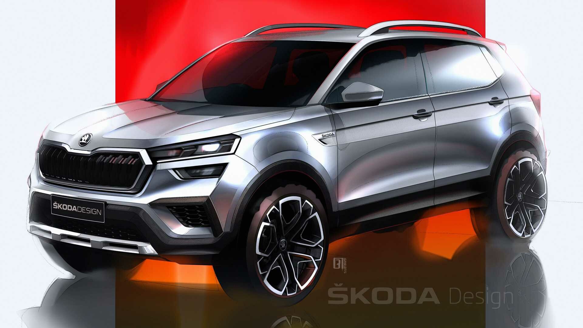Новый недорогой кроссовер от Skoda: первые эскизы