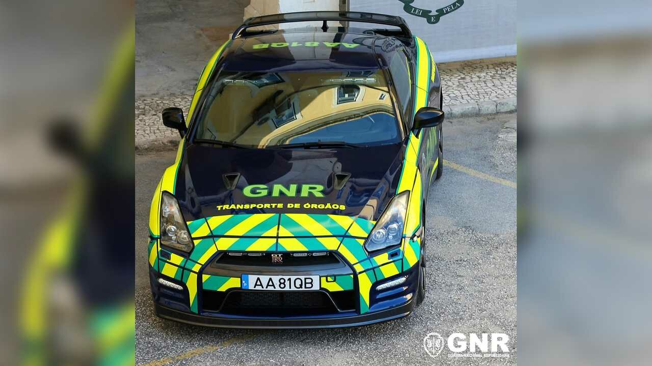 Португальская гвардия приспособила суперкар Nissan GT-R для перевозки органов
