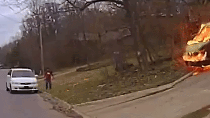 Видео: посмотрите запись с регистратора, которая похожа на эпичный момент из фильма