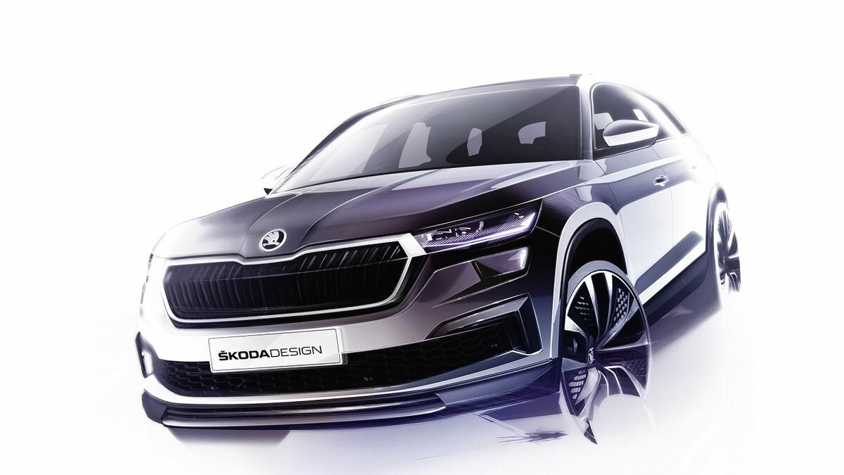 Обновлённый Skoda Kodiaq, который рассекретят 13 апреля: появились первые изображения 