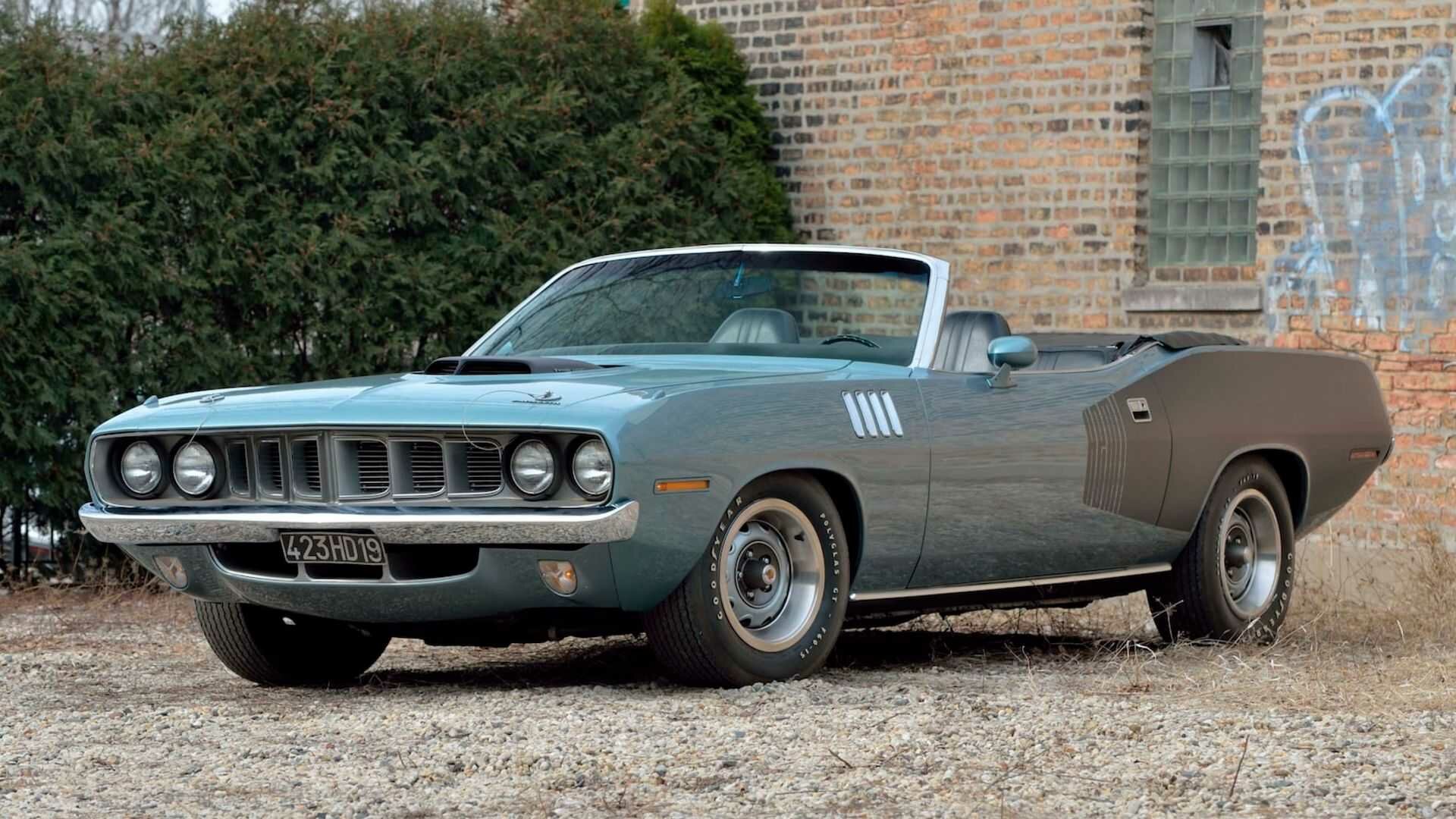 С молотка пустят кабриолет Plymouth Cuda 1971 года. За него могут выручить до 6,5 миллиона долларов