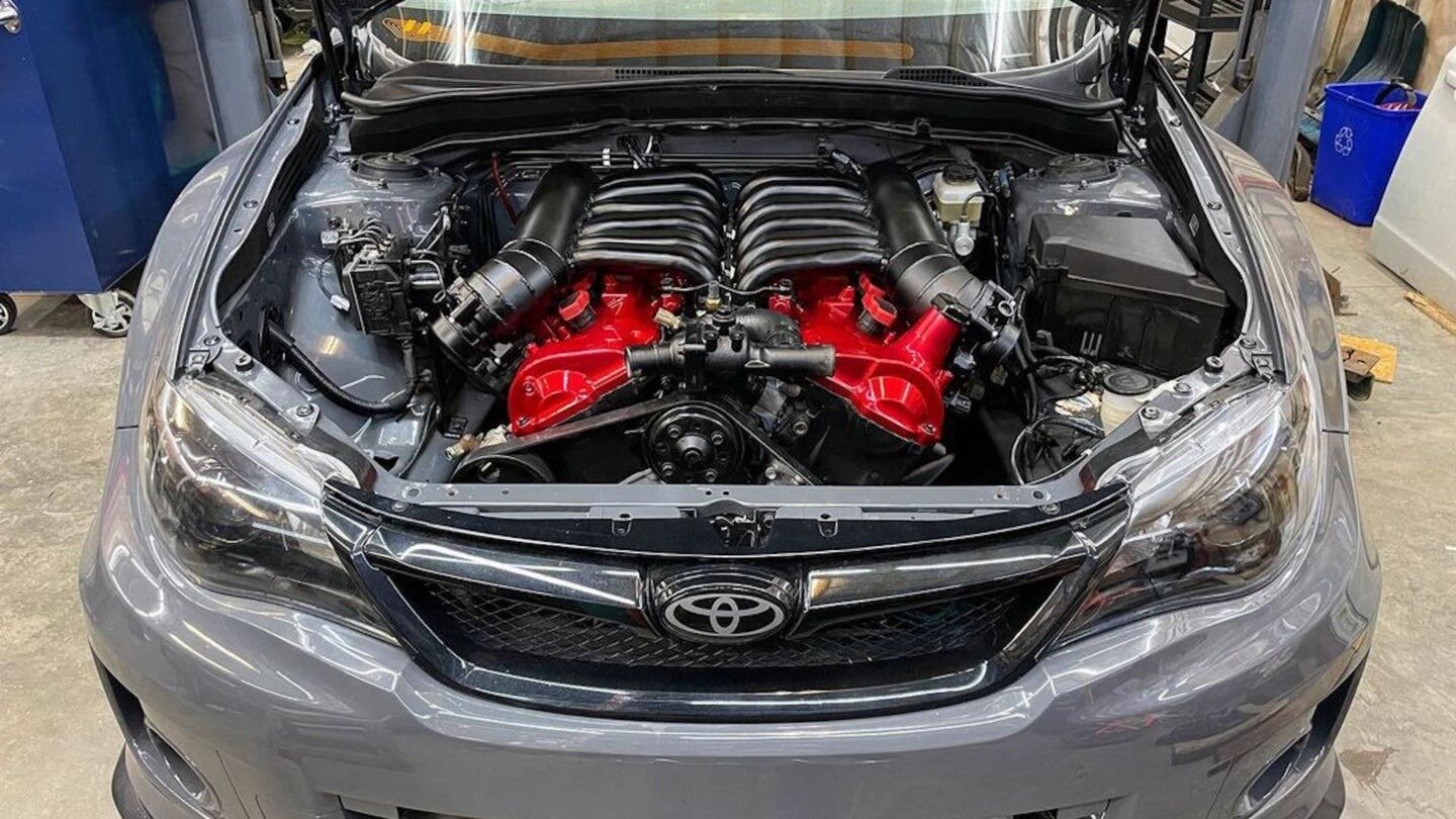 Посмотрите на Subaru WRX с двигателем V12, в котором будет 1000 сил