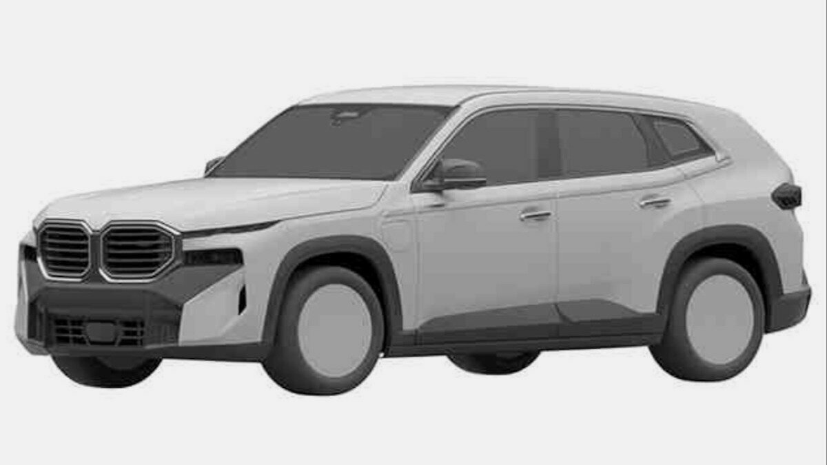 Серийный суперкроссовер BMW XM рассекретили на патентах