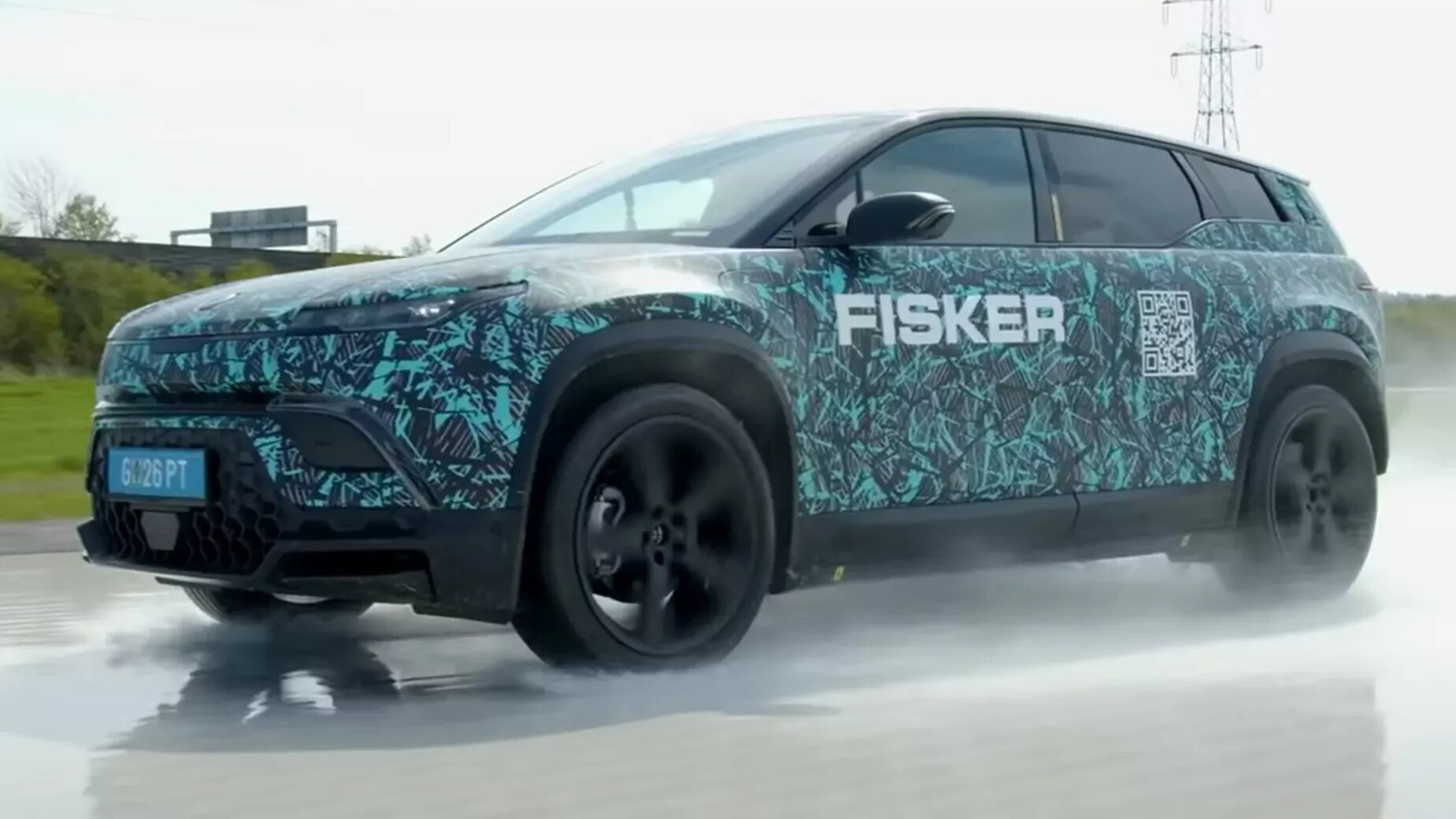 Компания Fisker показала, как тестирует электрокроссовер Ocean