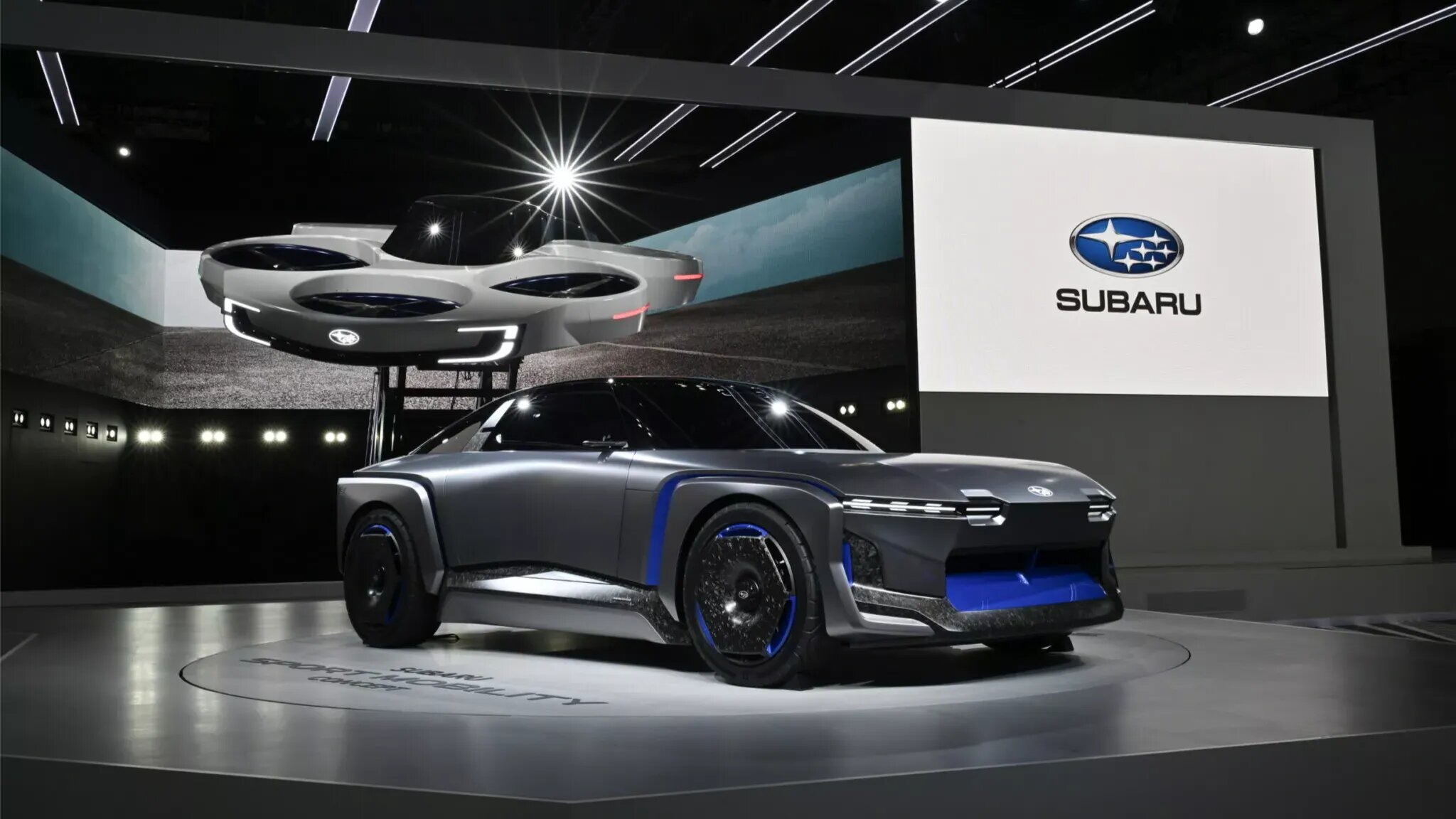 Subaru представила электрокупе с полноуправляемым шасси и пассажирский дрон