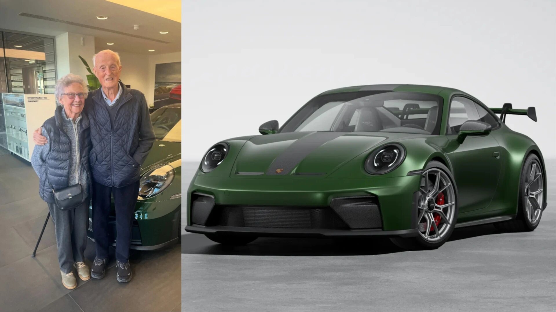 Семейная пара пенсионеров отметила 70-летие брака покупкой нового Porsche 911 GT3