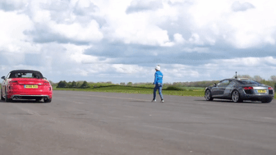 Битва двух Audi в дрэге: старая R8 против нового TTS