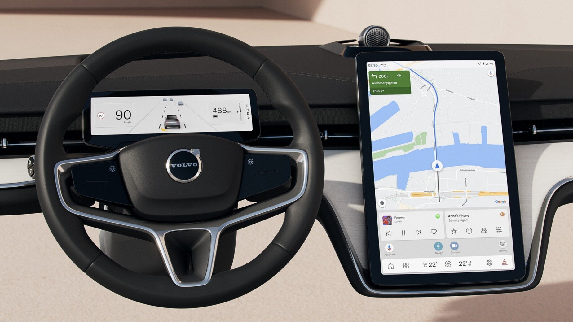 Volvo показала «умные» экраны в новом флагмане EX90 — они избавляют водителя от информационной перегрузки