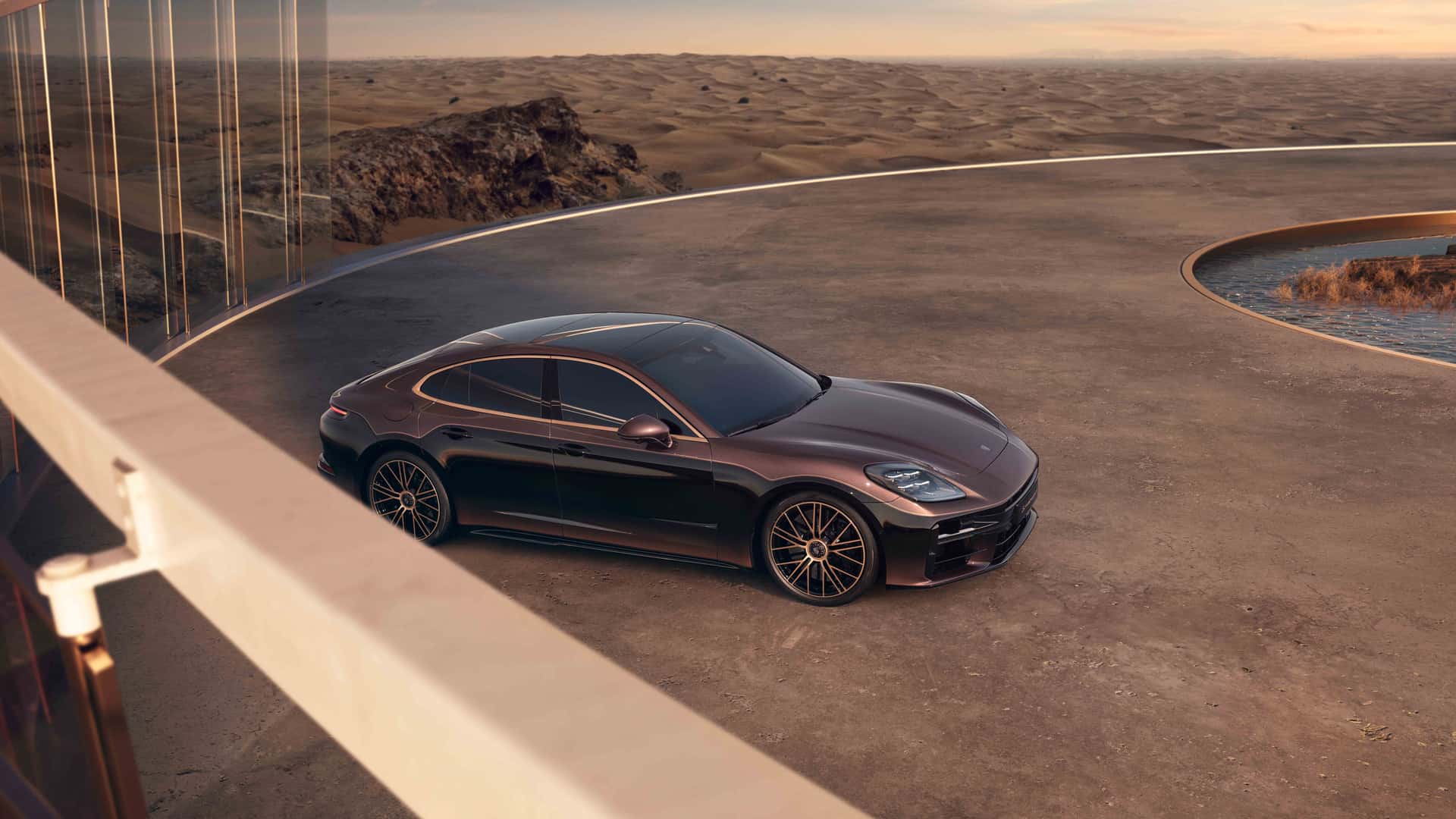 У нового Porsche Panamera Turbo появилась «золотая» версия для Китая