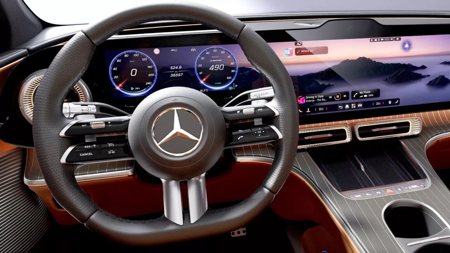 В Mercedes-Benz заявили, что не отказываются от обычных кнопок (но это слабо заметно)