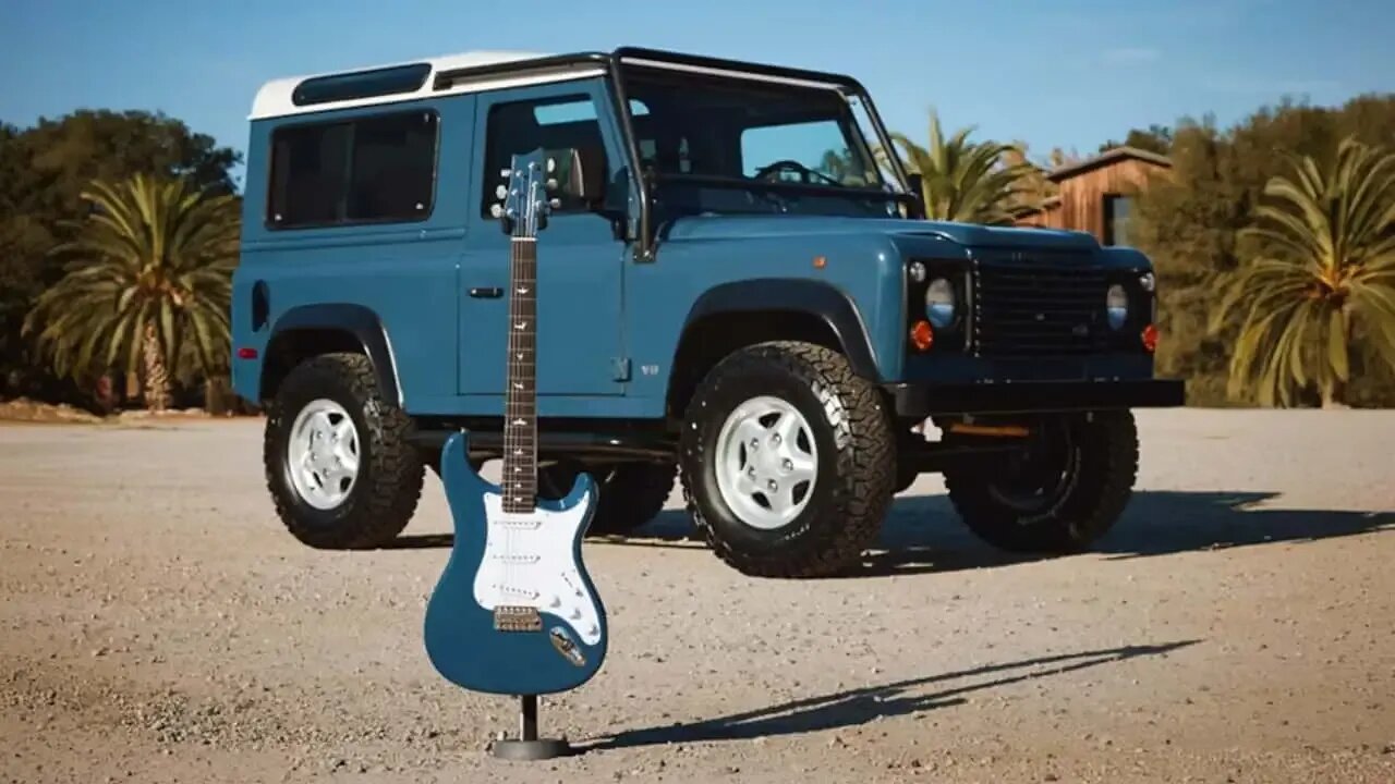Винтажные Land Rover Defender поделились своими цветами с электрогитарами