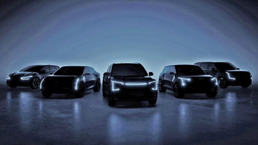 Два новых электрокара Kia: первое изображение