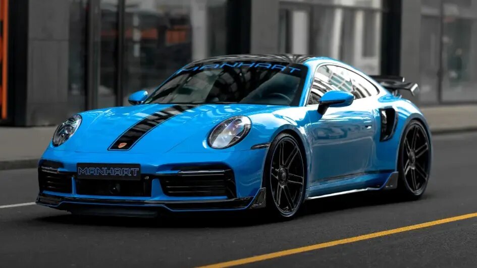 Porsche 911 Turbo S стал в полтора раза мощнее благодаря Manhart