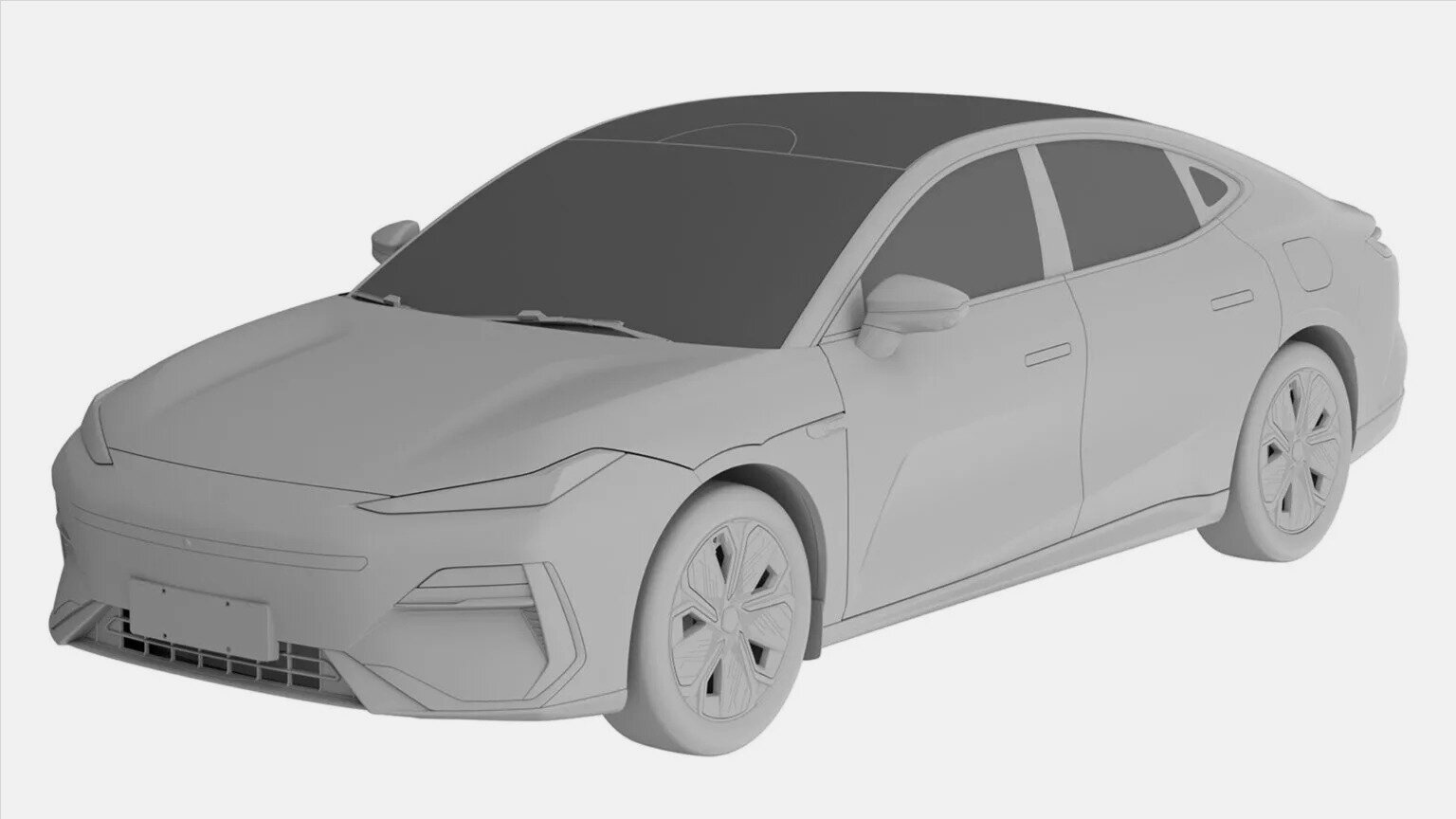 Серийный электроседан Geely Galaxy рассекретили на патентах
