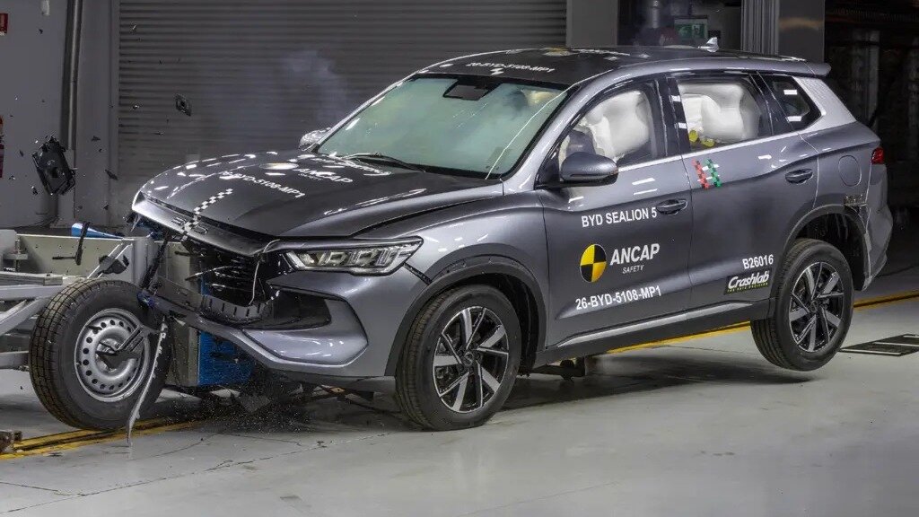 Sealion 5 стал первым BYD, не справившимся с австралийским краш-тестом на отлично