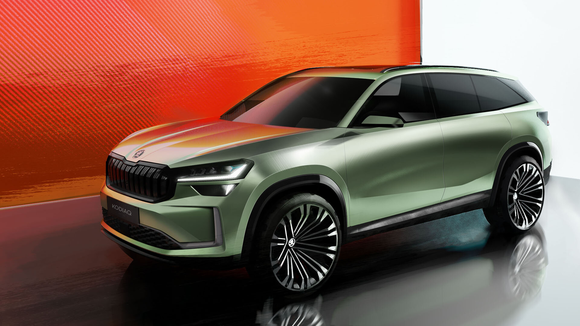 Новый Skoda Kodiaq: первые официальные скетчи