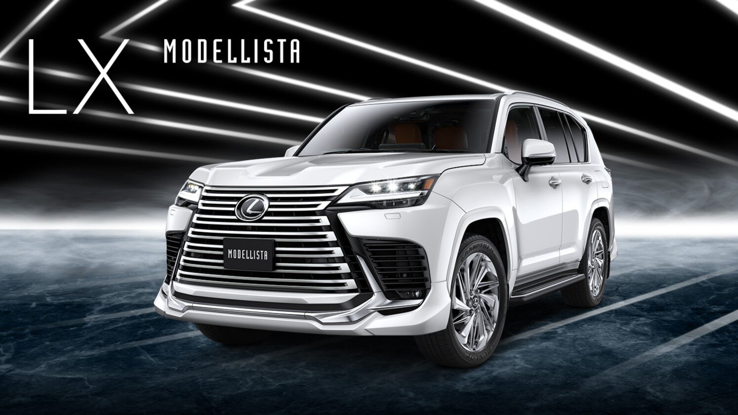 Это новый Lexus LX с первым тюнинг-пакетом от Modellista. В нём есть диски за миллион рублей