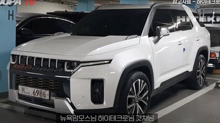 Кроссовер SsangYong J100 заметили почти без камуфляжа: он очень странный