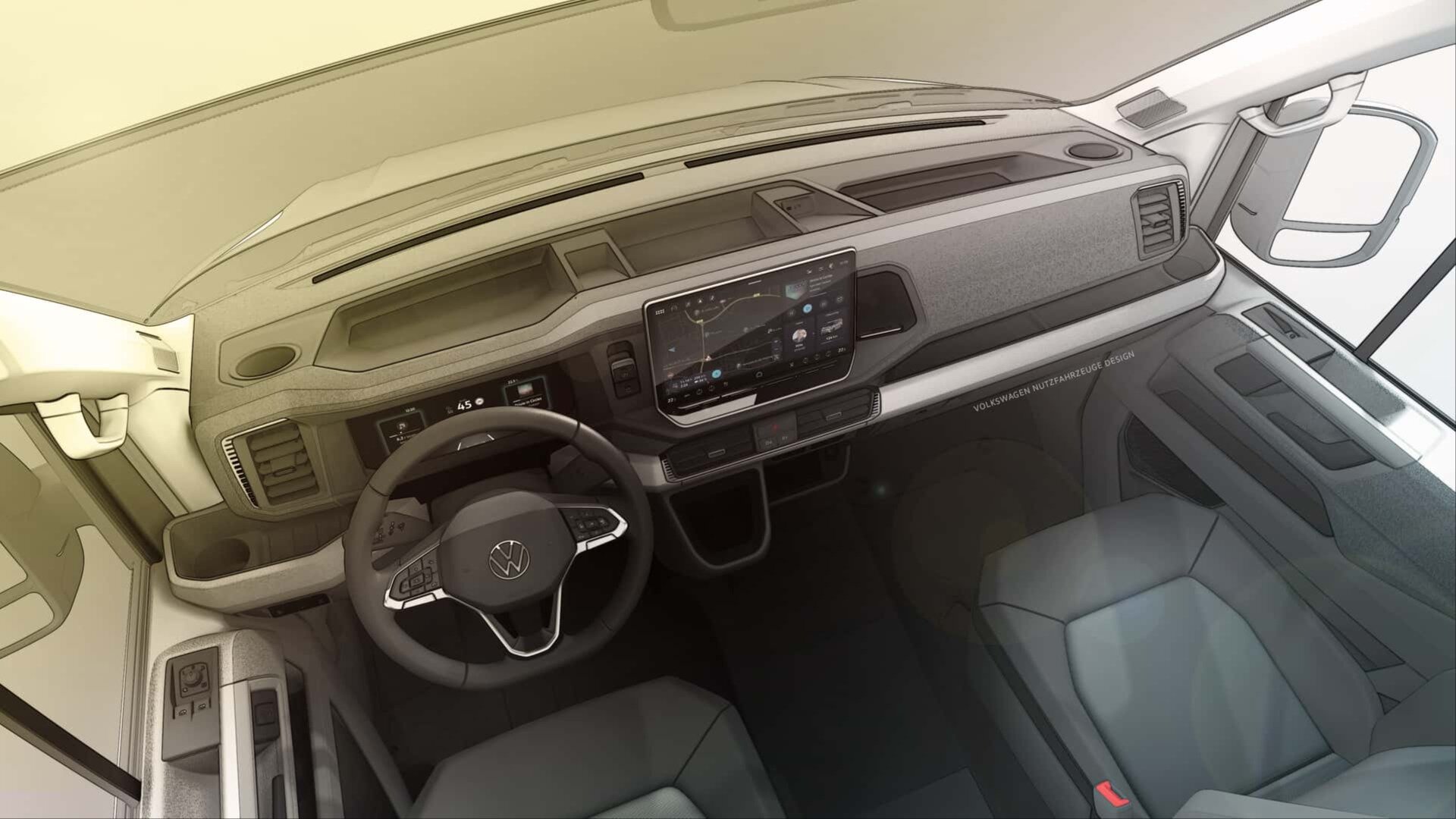 Новый салон для Volkswagen Crafter: появились изображения