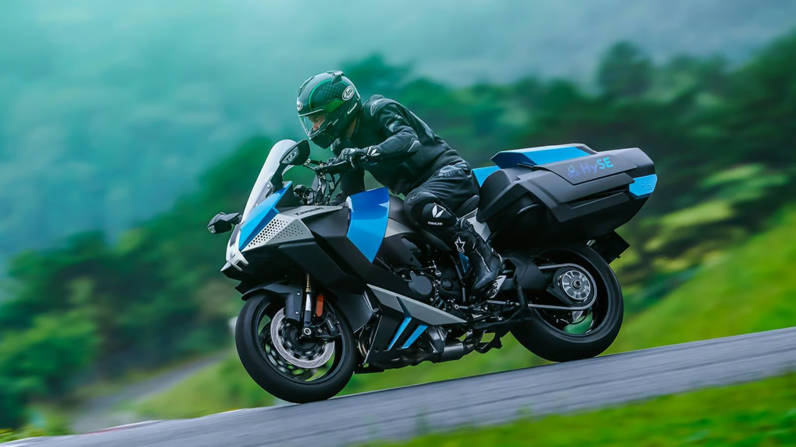 Водородный мотоцикл Kawasaki Ninja H2 HySE вывели на дорожные испытания