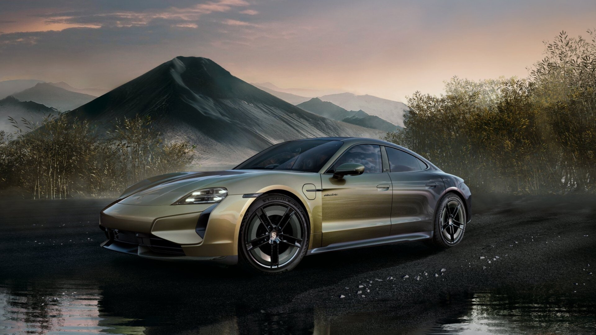 Porsche Taycan получил уникальный цвет: его разрабатывали год и наносили вручную 80 часов