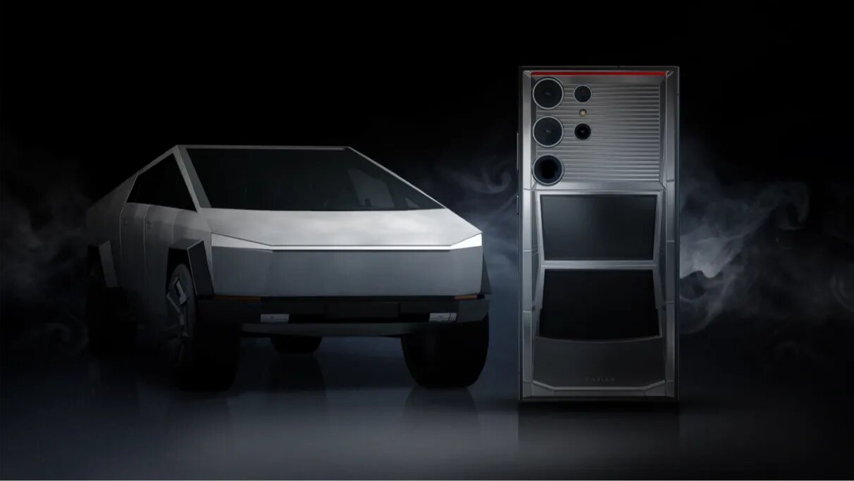 В России представили смартфон в стиле Tesla Cybertruck