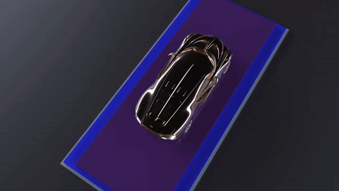 Bugatti и британский ювелирный дом сделали машинку из 24-каратного золота