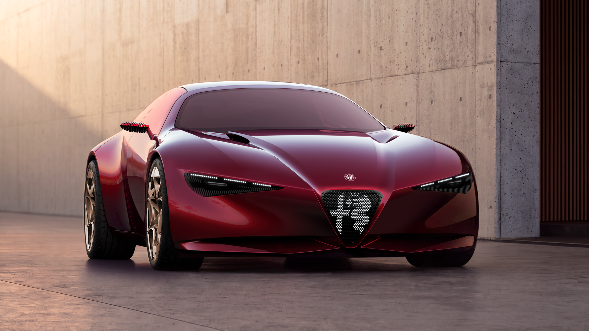 Alfa Romeo показала четырёхместный гранд-турер Cuorerosso с дверями в стиле Rolls-Royce