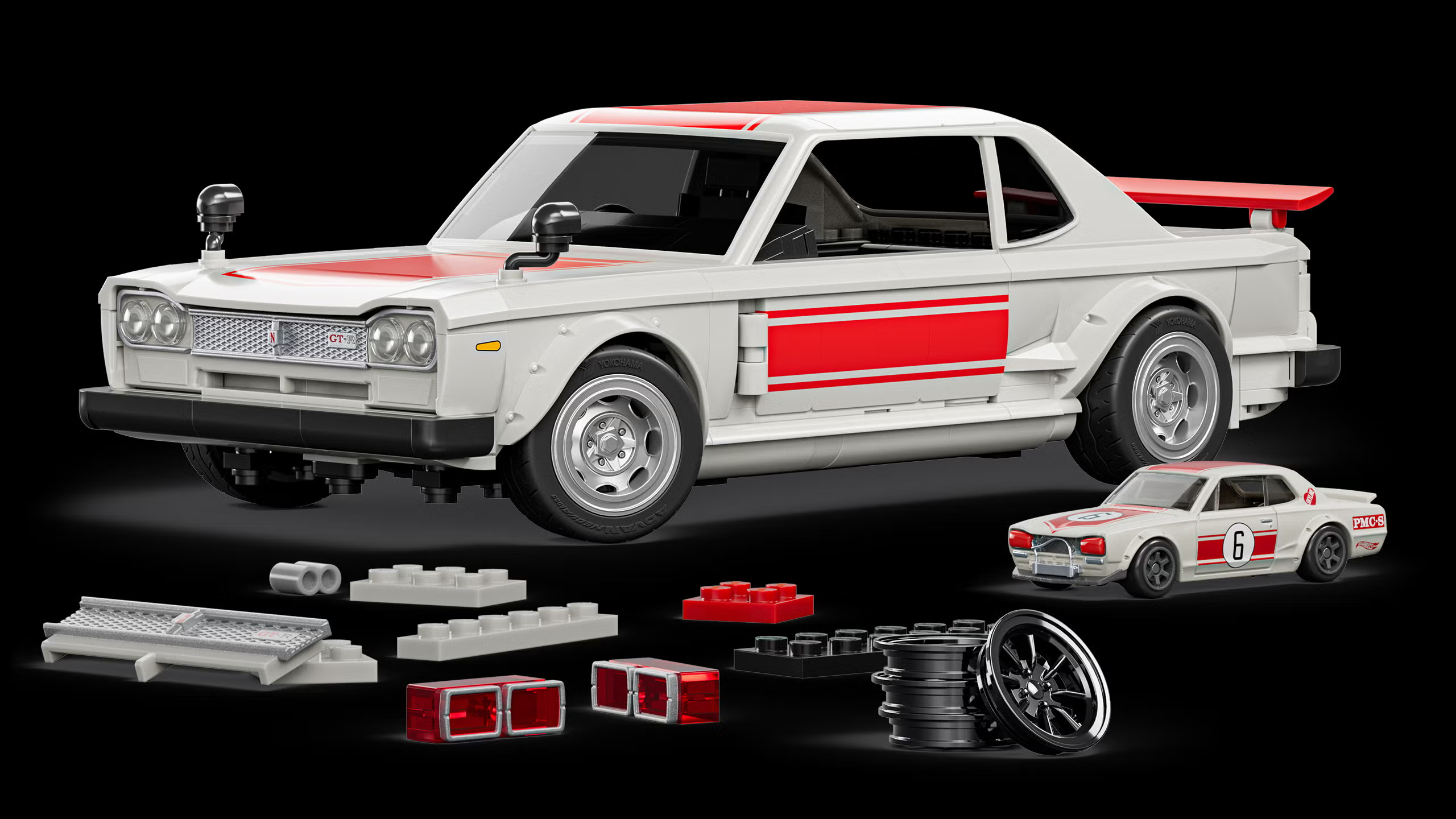 Легендарный Nissan Skyline GT-R превратили в конструктор из 833 деталей