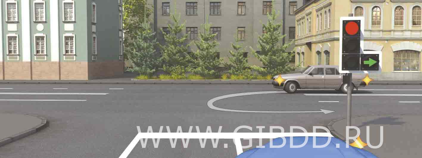Обязаны ли Вы при повороте направо уступить дорогу автомобилю, выполняющему разворот?
