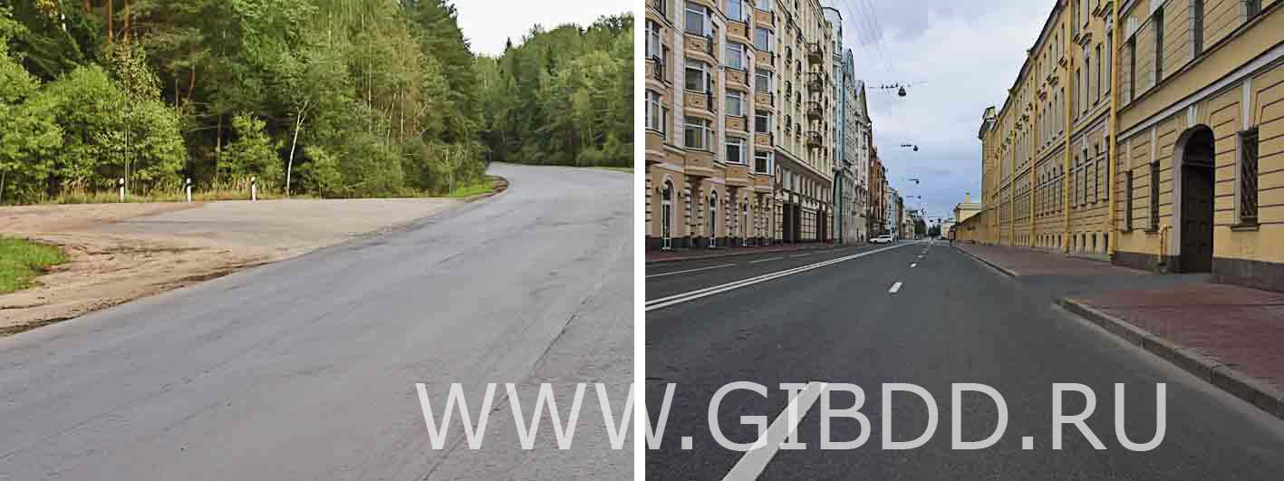 На каком рисунке изображен перекресток?