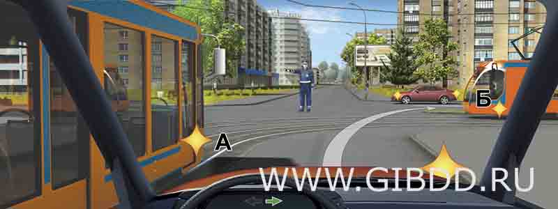 Как Вам следует поступить при повороте направо?