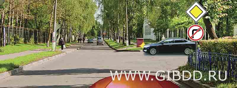Вы намерены остановиться сразу за перекрестком. В каком месте необходимо включить указатели правого поворота?