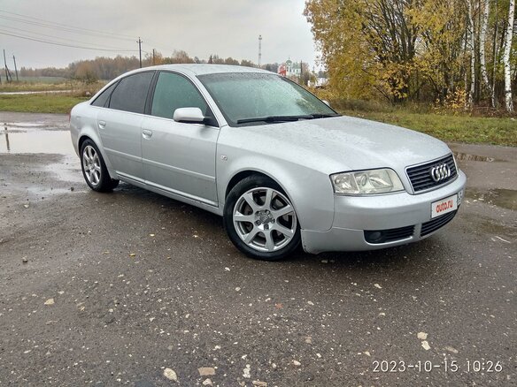 2001 Audi A6 II (C5) Рестайлинг, серебристый - вид 1