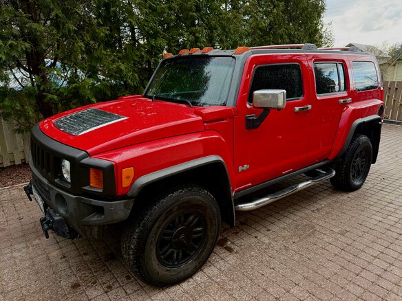 2008 Hummer H3, красный, 1930000 рублей - вид 1