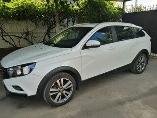 2020 Lada (ВАЗ) Vesta SW Cross I, белый, 1300000 рублей, вид 3