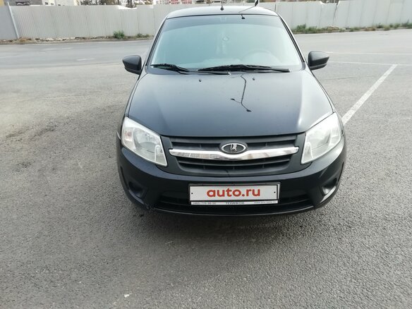 2015 Lada (ВАЗ) Granta I, чёрный, 410000 рублей - вид 1