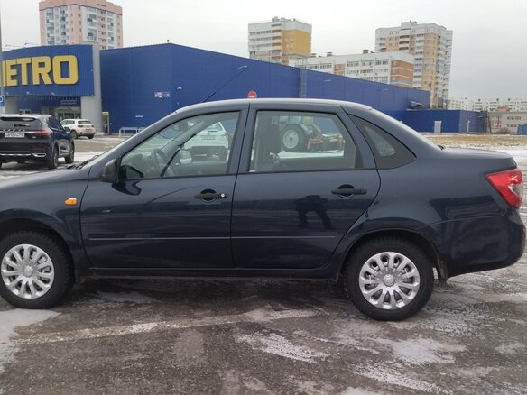 2014 Lada (ВАЗ) Granta I, синий, 465000 рублей - вид 3