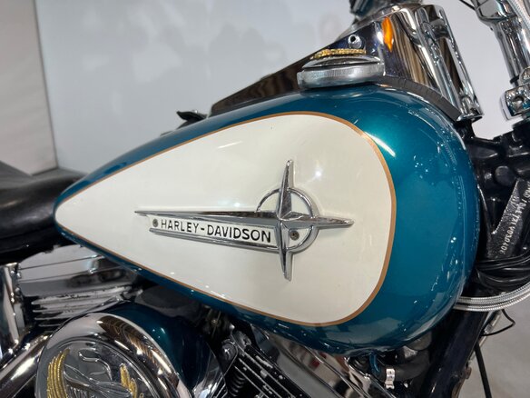 1990 Harley-Davidson Springer Softail, голубой - вид 13