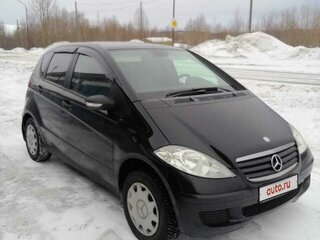 2007 Mercedes-Benz A-Класс 150 II (W169), чёрный, 620000 рублей, вид 1