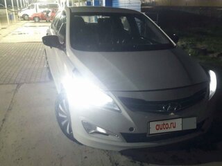 2015 Hyundai Solaris I Рестайлинг, бежевый, 860000 рублей, вид 2