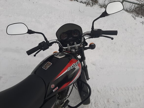 2021 Bajaj Boxer BM 150, чёрный, 110000 рублей - вид 12