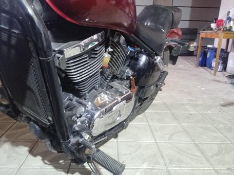 1995 Kawasaki VN400 Vulcan, красный, 235000 рублей, вид 2