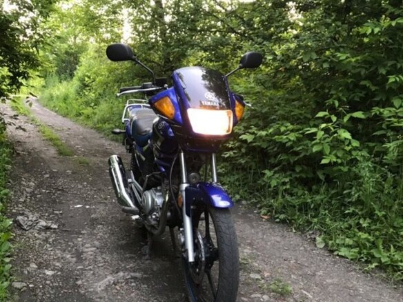2012 Yamaha YBR125, синий, 160000 рублей