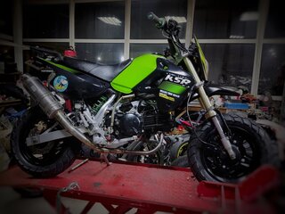 2003 Kawasaki KSR 110, зелёный, 250000 рублей, вид 5