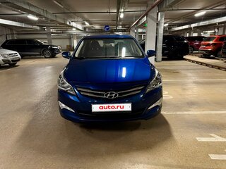 2015 Hyundai Solaris I Рестайлинг, синий, 980000 рублей, вид 2